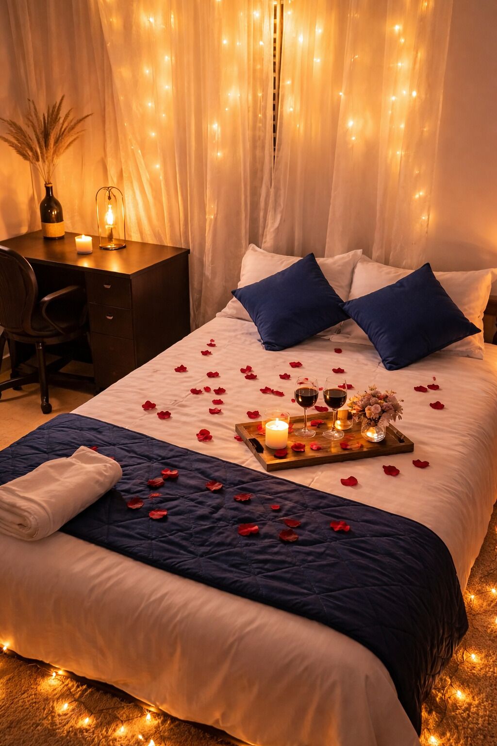 4 soverom, skrivebord, strykejern/-brett og wi-fi