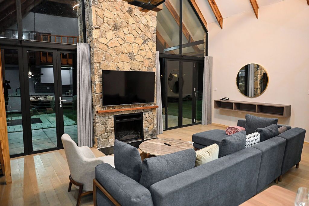 Villa, patio, vue montagne | Coin séjour