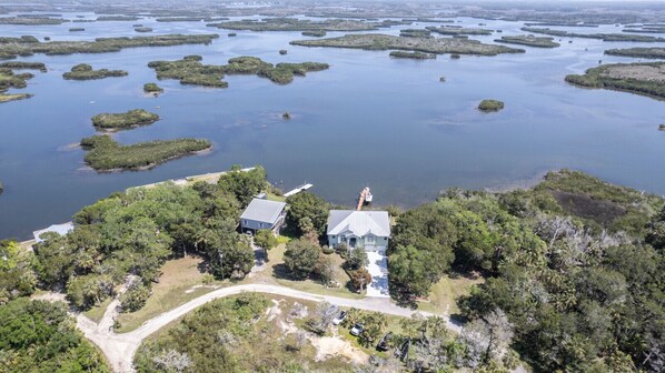 Aerial view - Ozello Manor|Bayfront|Pvt Dock|Kayaks|8ppl|1DogOK (Ozello)