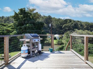 Terrace/patio - Fishing, Kayaking, Pet-friendly on the Smith River (Bassett)