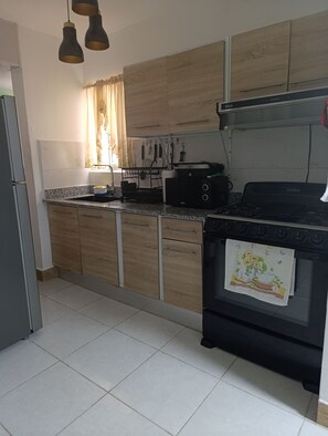 베이직 아파트 | 전용 주방 | 전자레인지