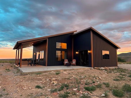 Exterior. Earhart Cabin at Ever Sky Ranch
