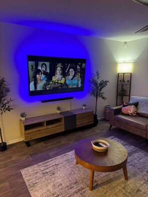 Smart TV, foosball, computer monitors