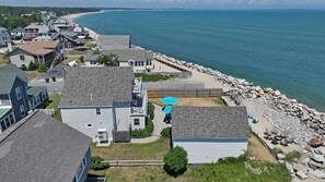Exterior - Direct Oceanfront/Beachfront Home in Saco, ME. Family Retreat sleeps 19 (Saco)
