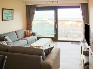 Living room - Den Oever II 201 Directly on the Beach (Nieuwpoort)