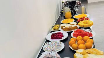 Free daily buffet breakfast