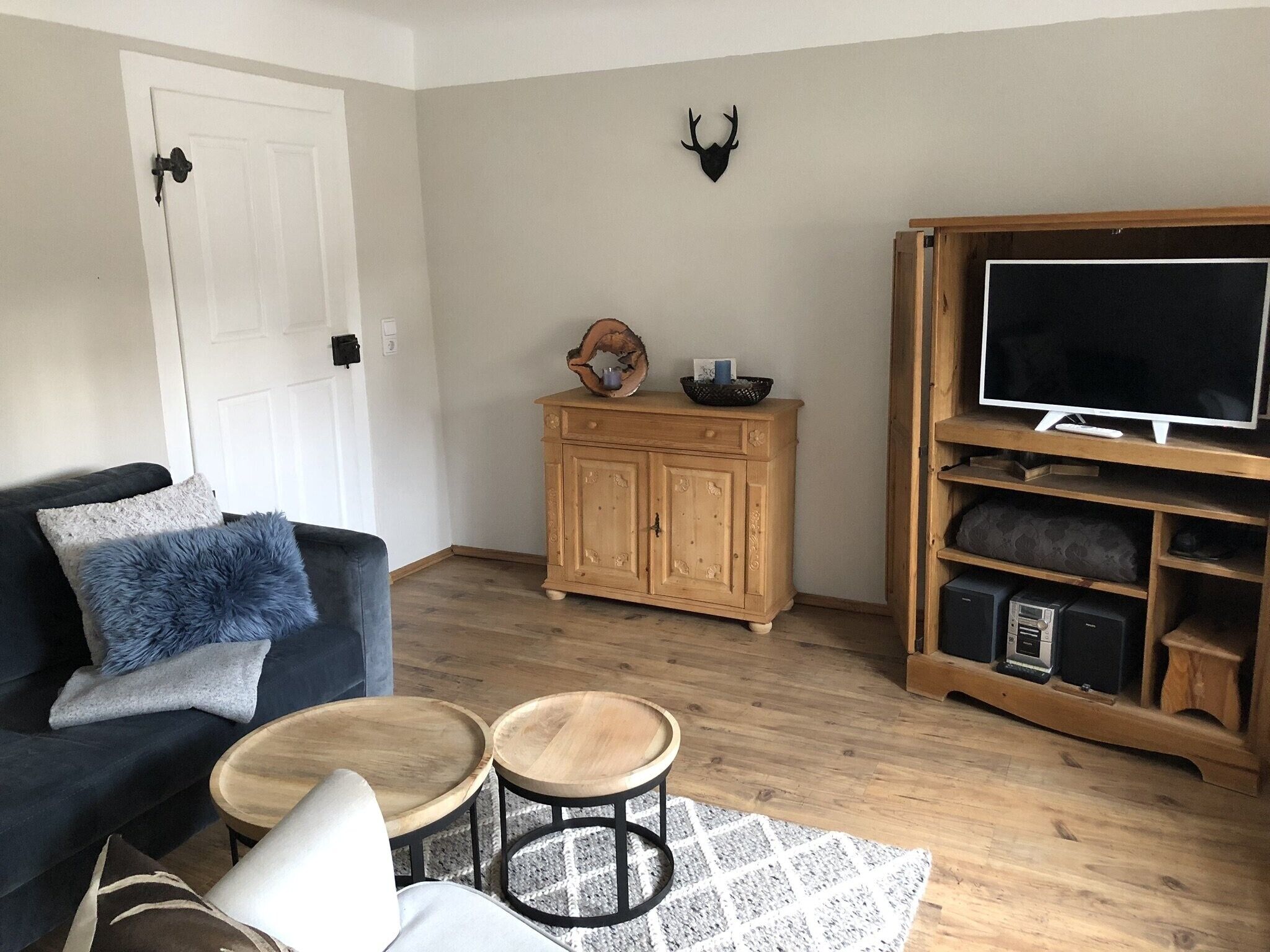 TV, DVD player, stereo