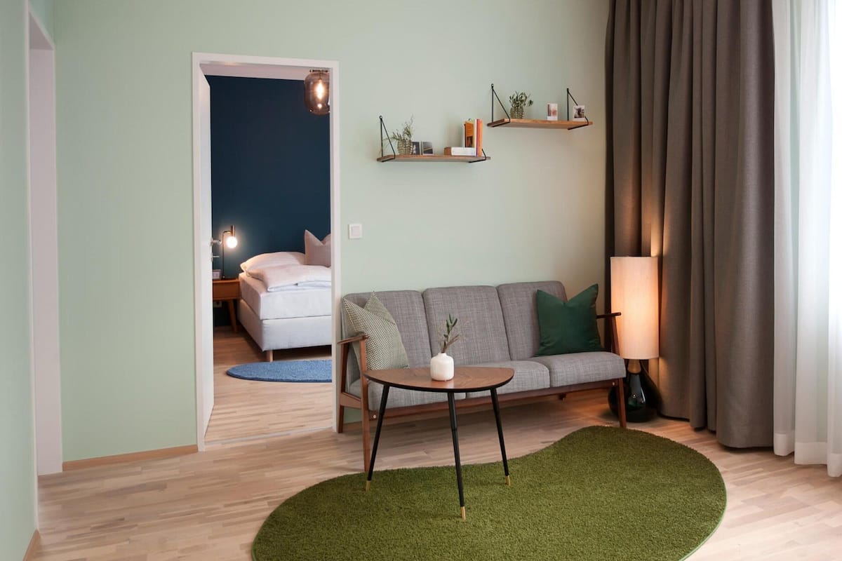 Apartemen Elite, 1 kamar tidur | Ruang keluarga