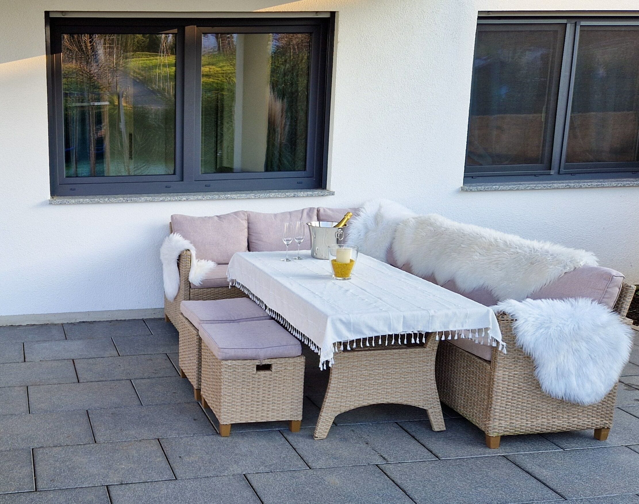 Opções para refeição ao ar livre