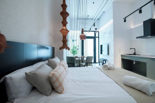 1 makuuhuone, silitysrauta/-lauta, Wi-Fi, vuodevaatteet