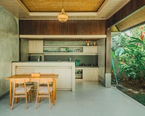 Villa – deluxe, 1 soverom, hageutsikt | Eget kjøkken