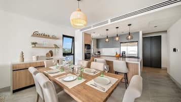 Apartamento, 3 quartos | Opções para refeição