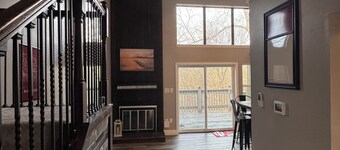 Completely updated Monroe Lake Condo with private loft, steps to pool and tennis