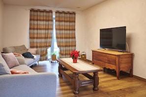 TV connectée, cheminée