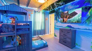 5 bedrooms, iron/ironing board, travel crib, WiFi