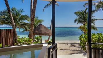 Studio – premium, privat basseng, ved strandkanten | Privat basseng