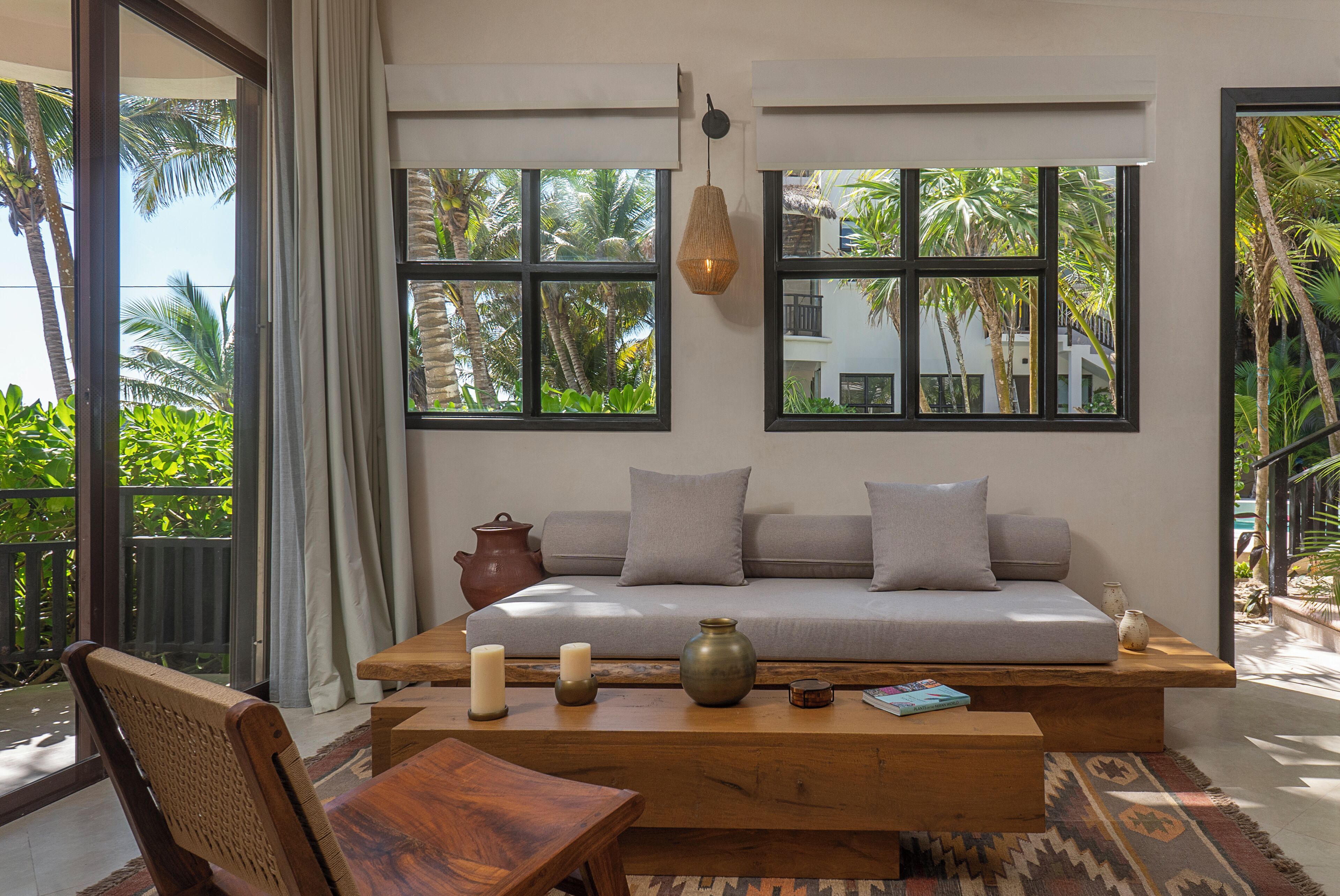Premium Studio, Private Pool, Beachfront | Living area