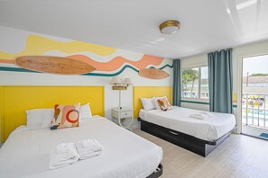 Deluxe Suite, 2 Bedrooms | Iron/ironing board, free WiFi, bed sheets - Royal Palms Motel (Tybee Island)