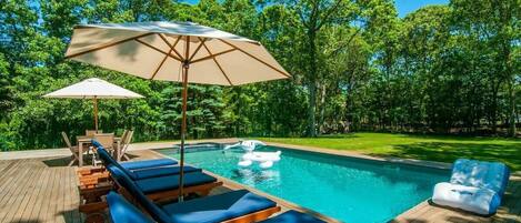 A heated pool
