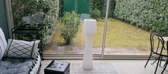 Superb duplex apartment with veranda and garden 5 min from the ocean 