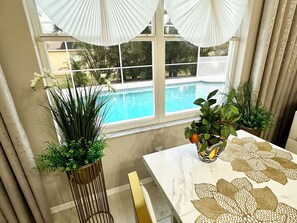 Outdoor pool, a heated pool - Charming Lakeview Home, Heated Saltwater Pool, WiFi, AC, All Brand New Furniture (Venice)