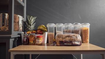 Free daily self-service breakfast