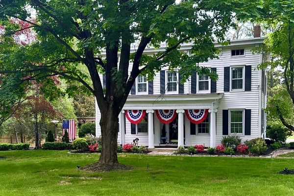 Front of our 1857 home