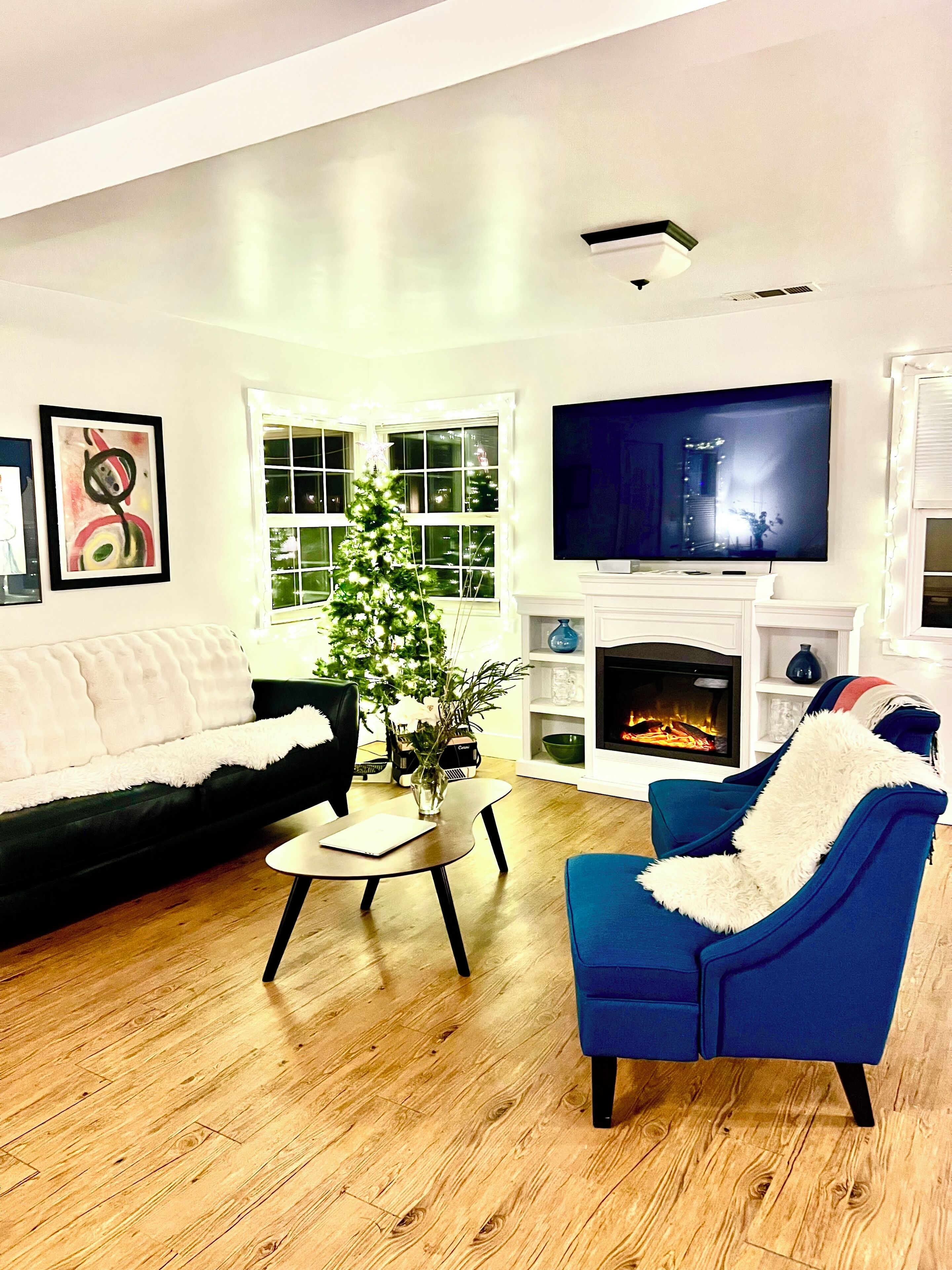 Smart TV, fireplace, offices