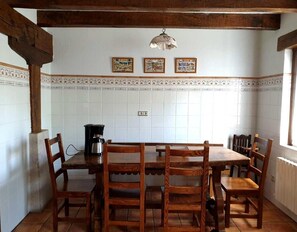Dining - Rural House 'Sagastietxea I' with Private Garden and Barbecue (ATEZ)