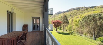 Beautiful renovated apartment in Bagnères-de-Bigorre, 7 guests, mountain view, terraces