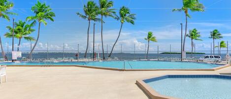 Et oppvarmet basseng