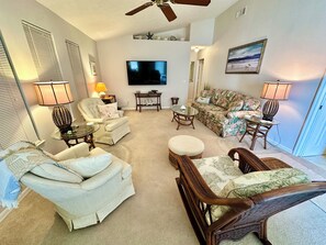 Téléviseur connecté, jeux vidéo, table de ping-pong, livres