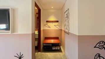 Lucky Room With Breakfast | Premium bedding, desk, laptop workspace, blackout drapes