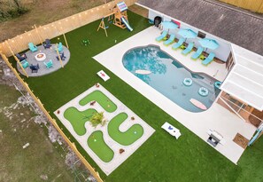 A heated pool