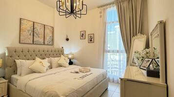 1 bedroom, iron/ironing board, travel crib, WiFi