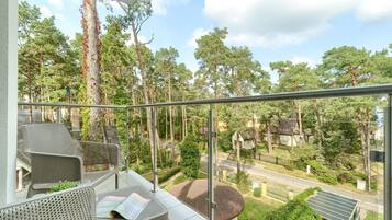 Elite-Apartment, 2 Schlafzimmer | Balkon