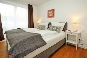 2 bedrooms, individually furnished, iron/ironing board
