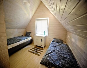 3 slaapkamers, individueel gemeubileerd, beddengoed