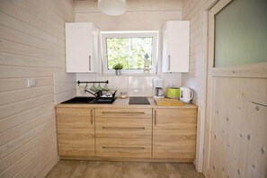 Casa clássico, 3 quartos | Cozinha privada | Geladeira, cafeteira/chaleira, chaleira elétrica, torradeira