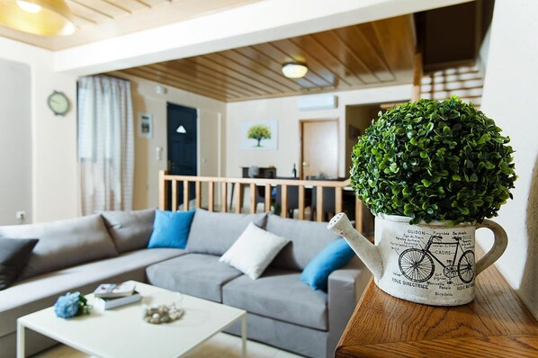 Comfort House, 4 Bedrooms | Living room | DVD player