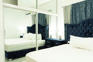 2 bedrooms, iron/ironing board, WiFi, bed sheets