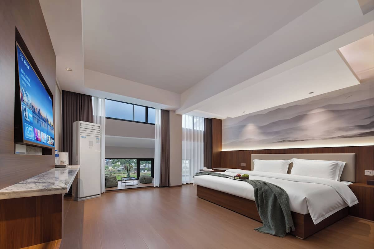 Superior-dobbeltværelse - 1 kingsize-seng - ikke-ryger | Skrivebord, arbejdsområde til bærbare computere, mørklægningsgardiner