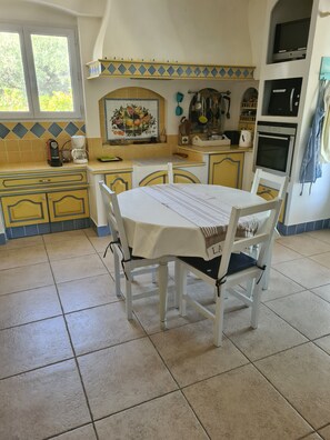 Microwave, oven, stovetop, dishwasher