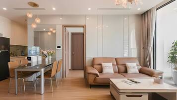 Apartamento empresarial | Área de estar