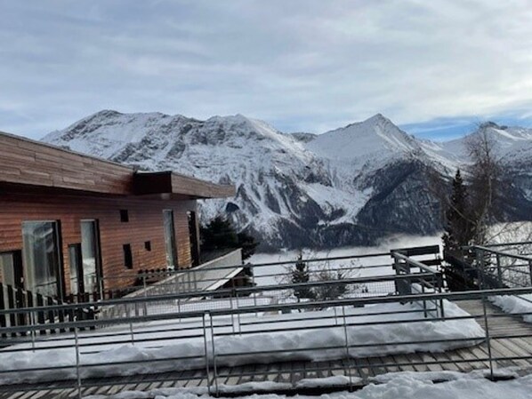 Property grounds - Studio cabin for 4, pets allowed, Orcières Merlette (Orcières Merlette)