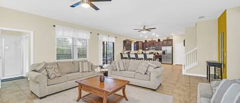 TV, table football, offices