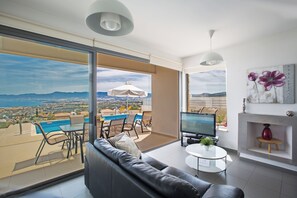 Villa, 3 soverom, privat basseng, hageutsikt | Oppholdsrom