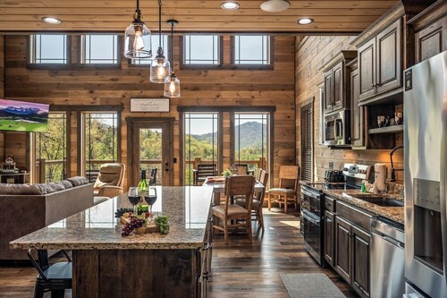 Smoky Mountain Cabin Rental | Family Retreat with Private Pool, Skeeball & Views