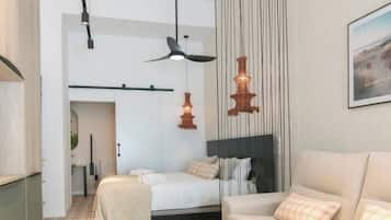 1 slaapkamer, een strijkplank/strijkijzer, wifi, beddengoed