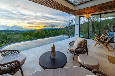 House immerse in the forest+ infinity pool and luxurious experience. 